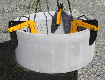 komplet uchwytw do transportu krgw betonowych typu UBX-1/50-180 z zawiesiem acuchowym wg. DIN