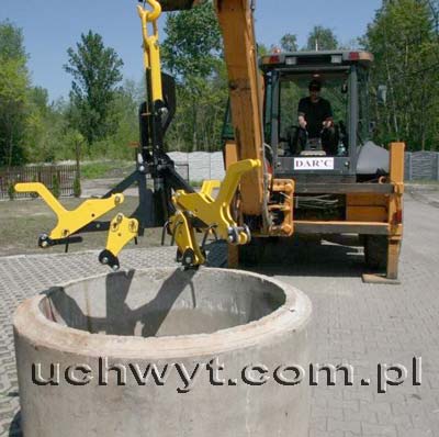 Zdjęcie automatycznego uchwytu do transportu kręgu betonowego typu UBXA3