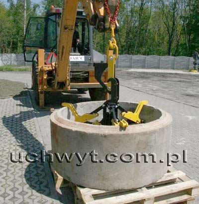 chwytak automatyczny do transportu kręgów betonowych typu UBXA3